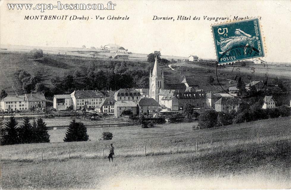 MONTBENOIT (Doubs) - Vue Générale - Dornier, Hôtel des Voyageurs, Montbenoit